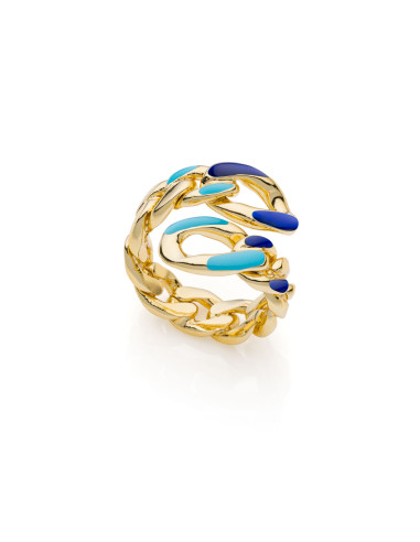 Anello groumette contrarié smaltato