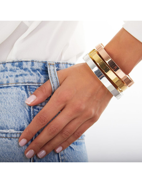 Bracciale in bronzo argentato