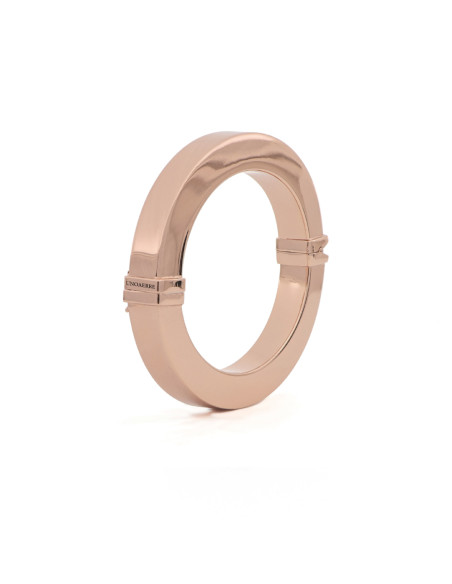 Bracciale in bronzo dorato rosa
