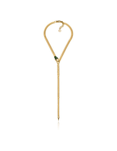 Collier di catena grumetta con serpente
