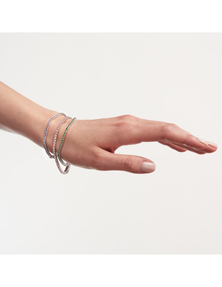 Bracciale tennis in argento
