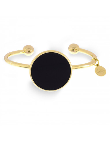 Bracciale rigido in bronzo dorato