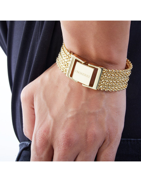 Bracciale in bronzo dorato