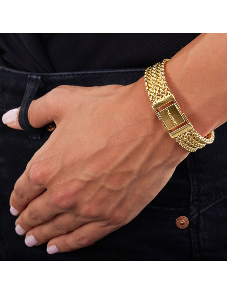 Bracciale in bronzo dorato