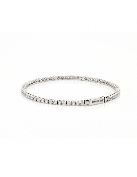 Bracciale Tennis in argento bianco