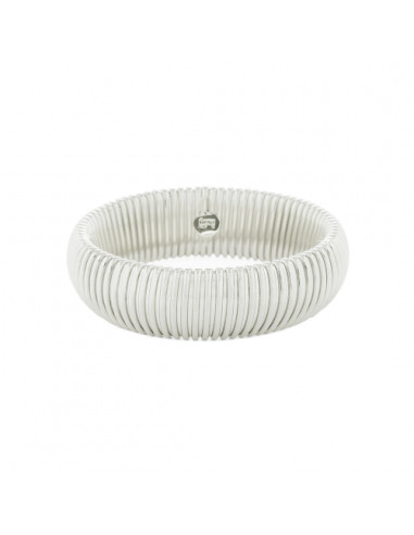Bracciale in bronzo argentato Tubogas