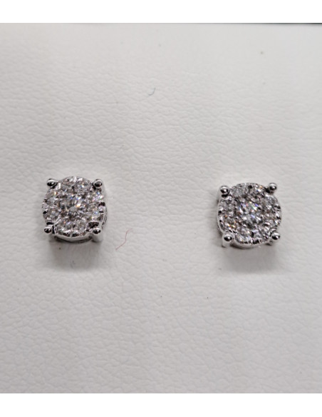 Orecchini in oro bianco e diamanti