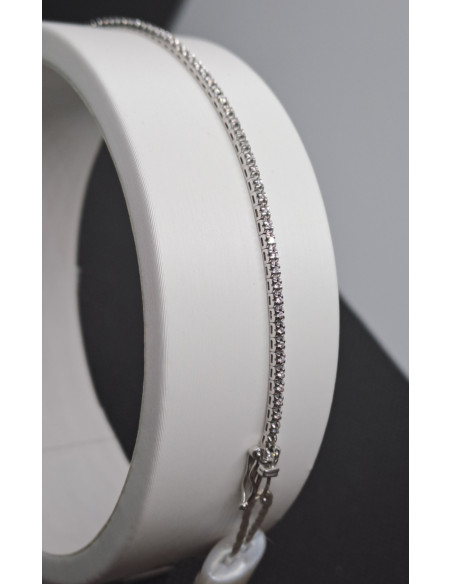 Tennis in oro bianco 750 e diamanti