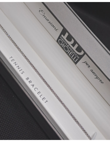 Tennis in oro bianco 750 e diamanti