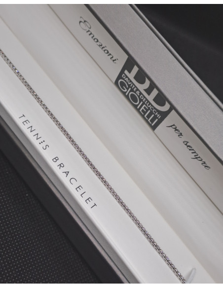 Tennis in oro bianco 750 e diamanti