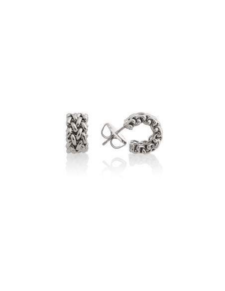 Orecchini in argento bianco chicco