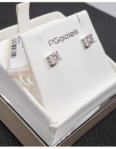 Punto luce donna oro bianco 750 e diamanti ,con...