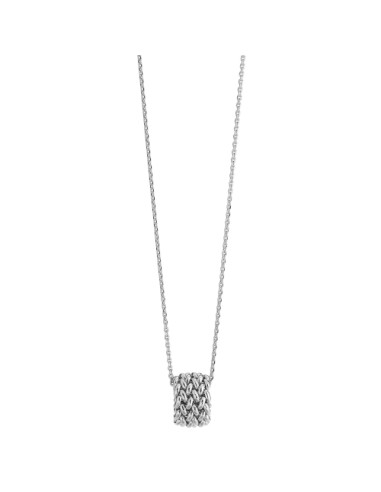 Collana in argento rodiato Chicco